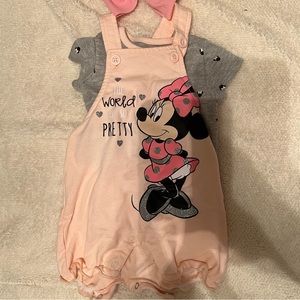 Mine meuse overall romper set 2 prices shortalls T-shirt